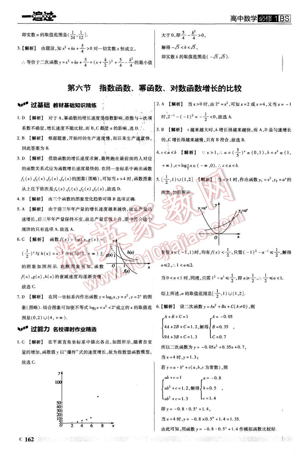 2015年一遍過(guò)高中數(shù)學(xué)必修1北師大版 第42頁(yè)