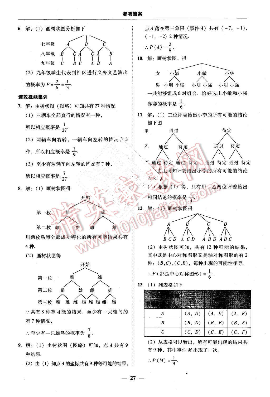 2015年南粵學典學考精練九年級數(shù)學全一冊人教版 第27頁