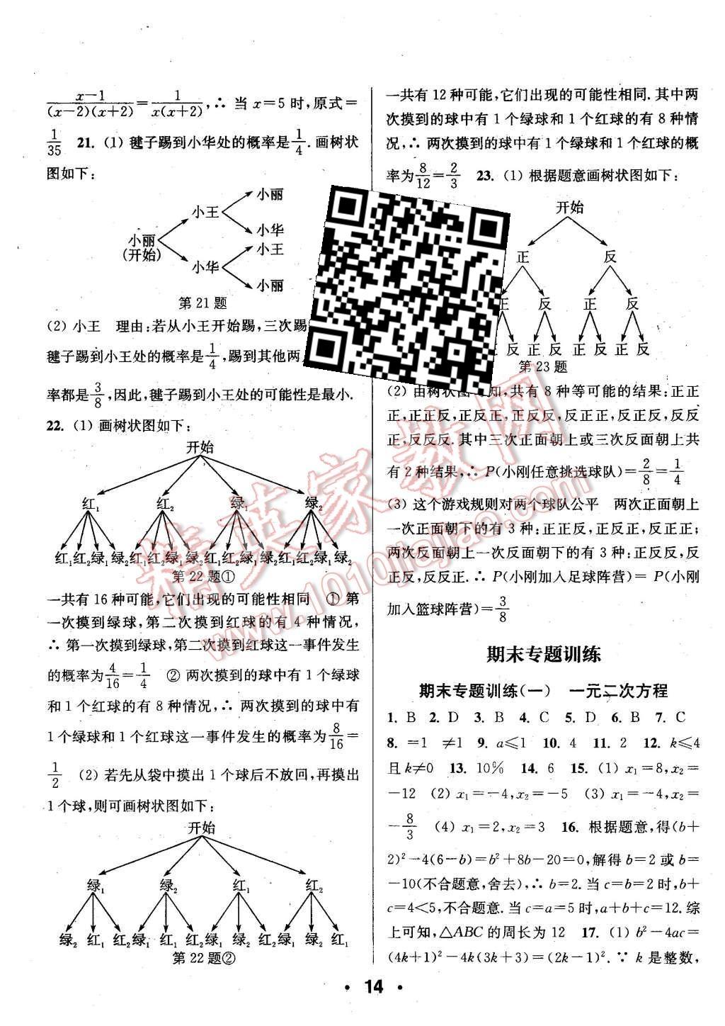 2015年通城學(xué)典小題精練八年級數(shù)學(xué)上冊蘇科版 第14頁