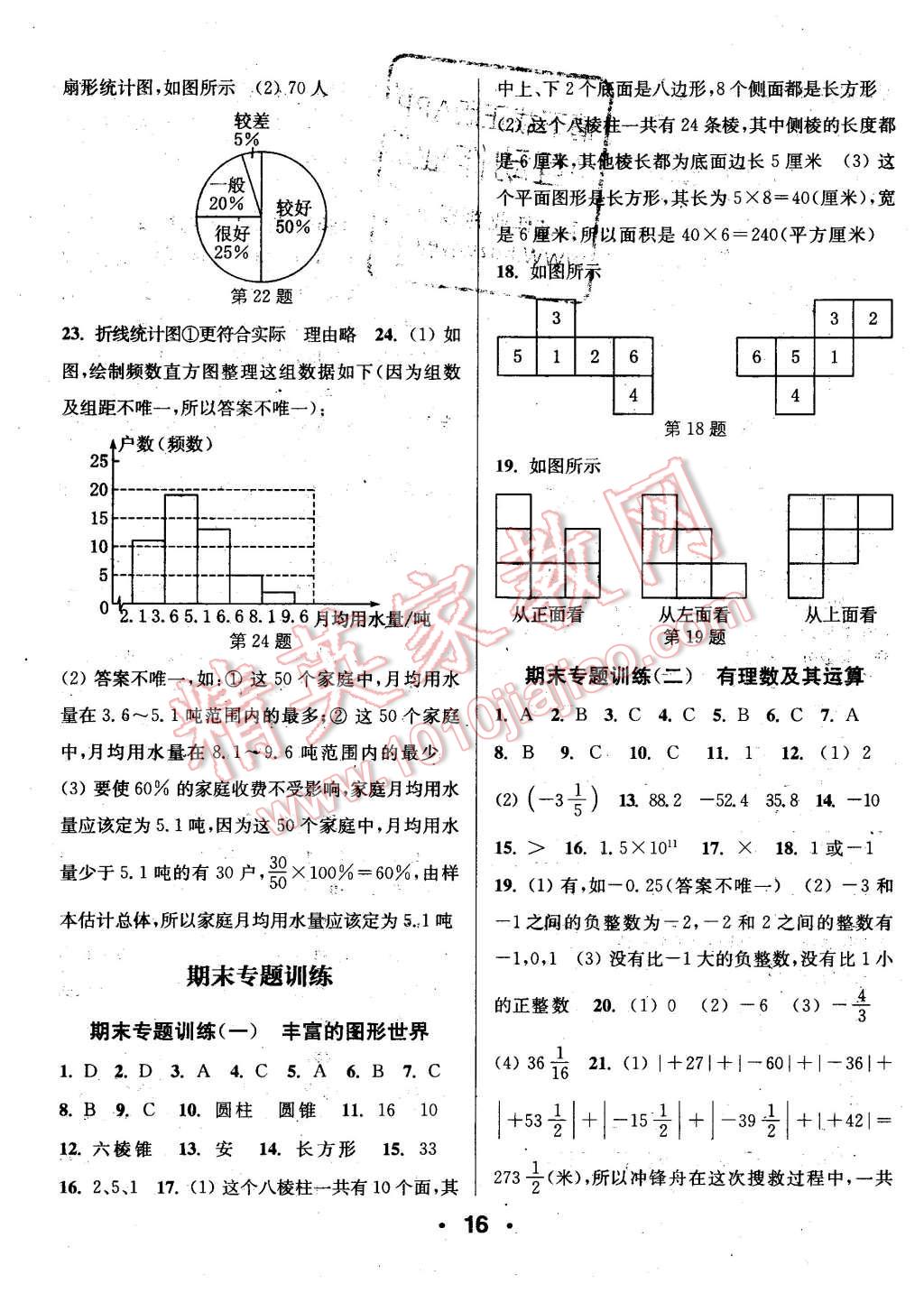 2015年通城學典小題精練七年級數(shù)學上冊北師大版 第16頁