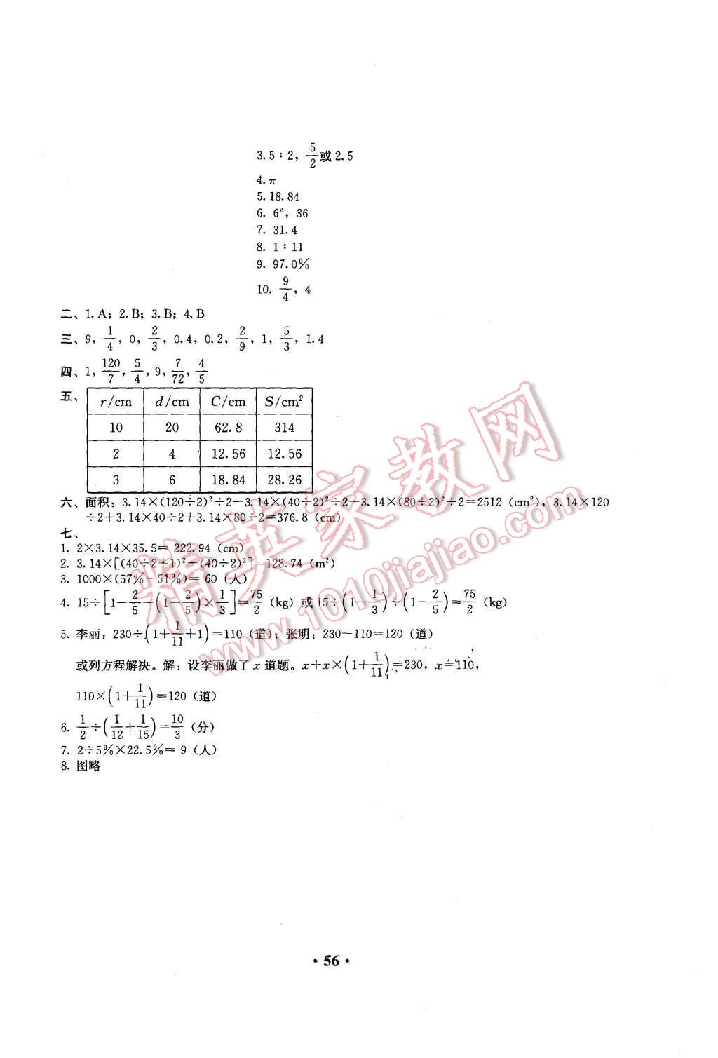 2015年人教金學(xué)典同步解析與測(cè)評(píng)六年級(jí)數(shù)學(xué)上冊(cè)人教版 第12頁(yè)