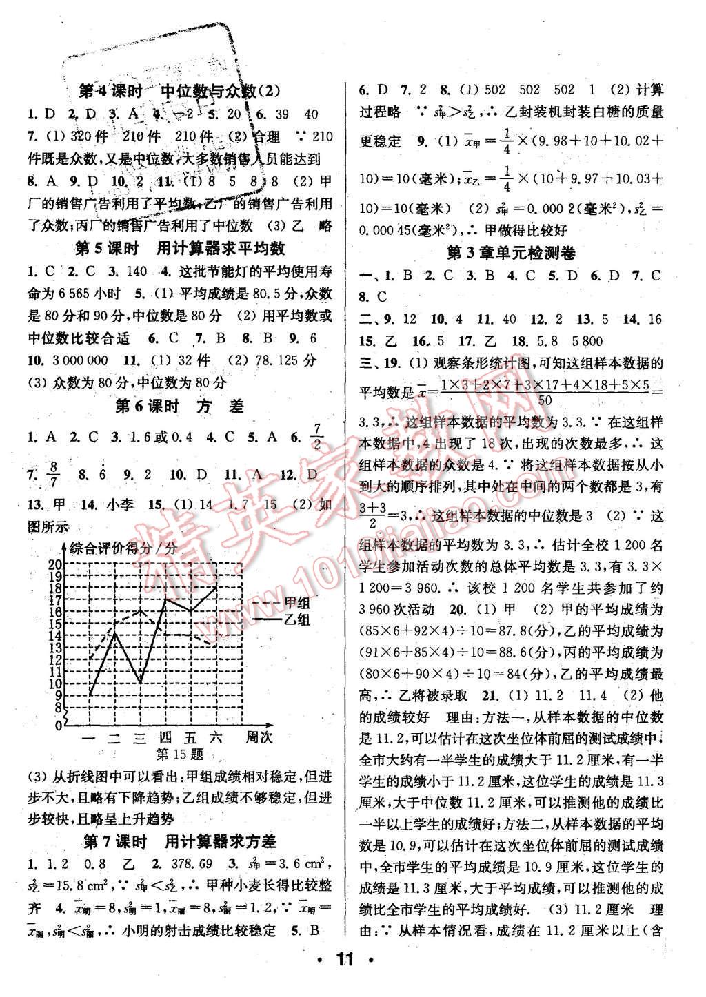 2015年通城學(xué)典小題精練八年級(jí)數(shù)學(xué)上冊(cè)蘇科版 第11頁(yè)