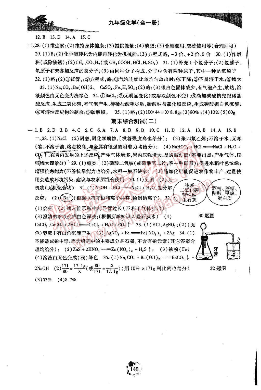 2015年金階梯課課練單元測(cè)九年級(jí)化學(xué)全一冊(cè) 第18頁(yè)