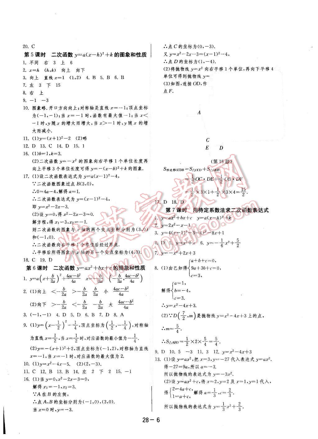 2015年1課3練單元達(dá)標(biāo)測試九年級數(shù)學(xué)上冊人教版 第6頁