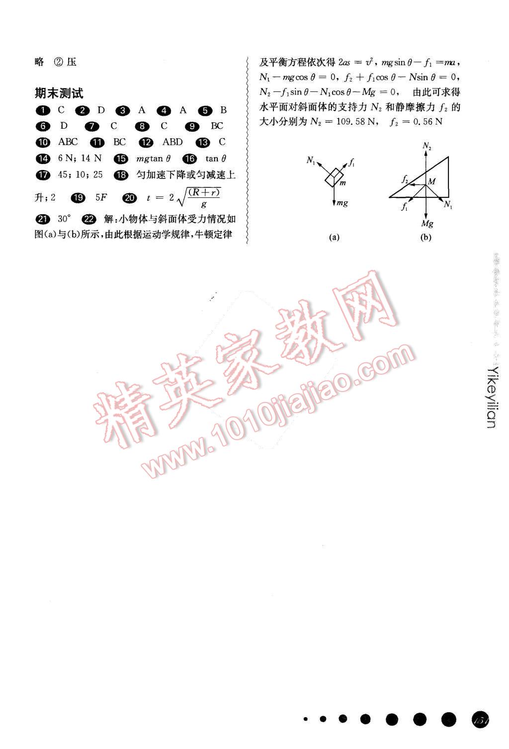 2015年華東師大版一課一練高一物理基礎(chǔ)加拓展第一學(xué)期 第16頁(yè)