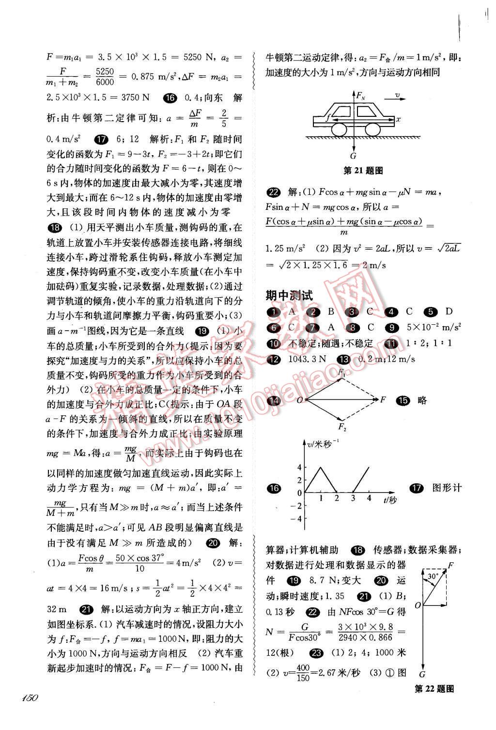 2015年華東師大版一課一練高一物理基礎(chǔ)加拓展第一學(xué)期 第15頁(yè)