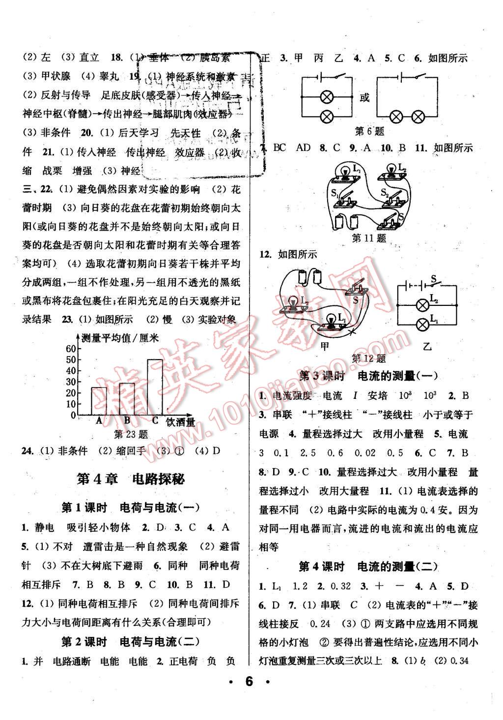 2015年通城學(xué)典小題精練八年級科學(xué)上冊浙教版 第6頁