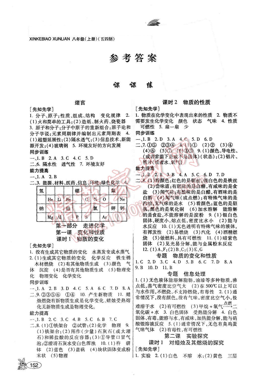 2015年金階梯課課練單元測(cè)八年級(jí)化學(xué)上冊(cè) 第1頁(yè)