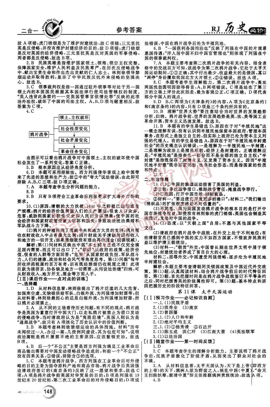 2015年紅對(duì)勾45分鐘作業(yè)與單元評(píng)估歷史必修1人教版 第8頁