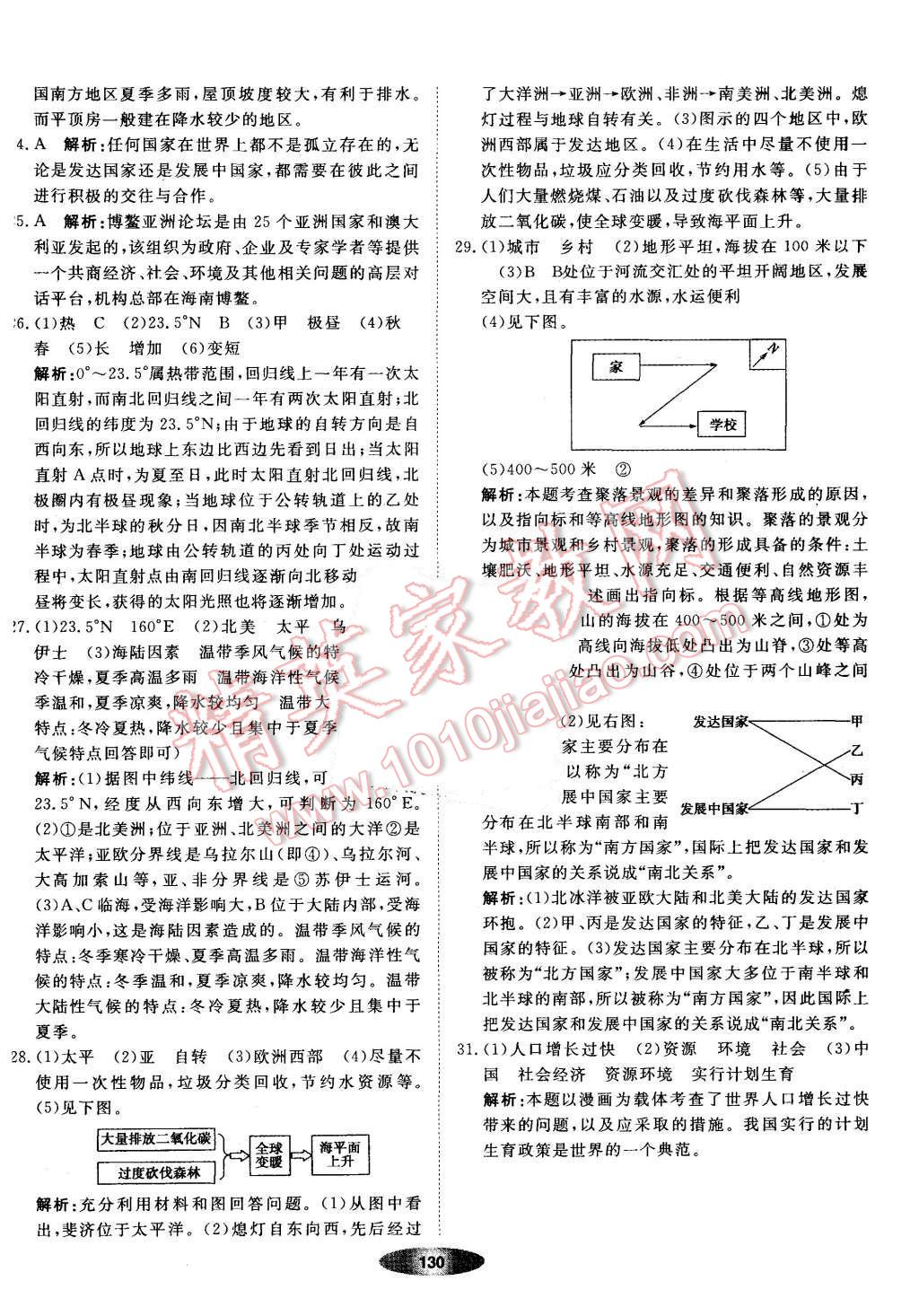 2015年新教材新學(xué)案七年級(jí)地理上冊(cè)人教版 第20頁(yè)