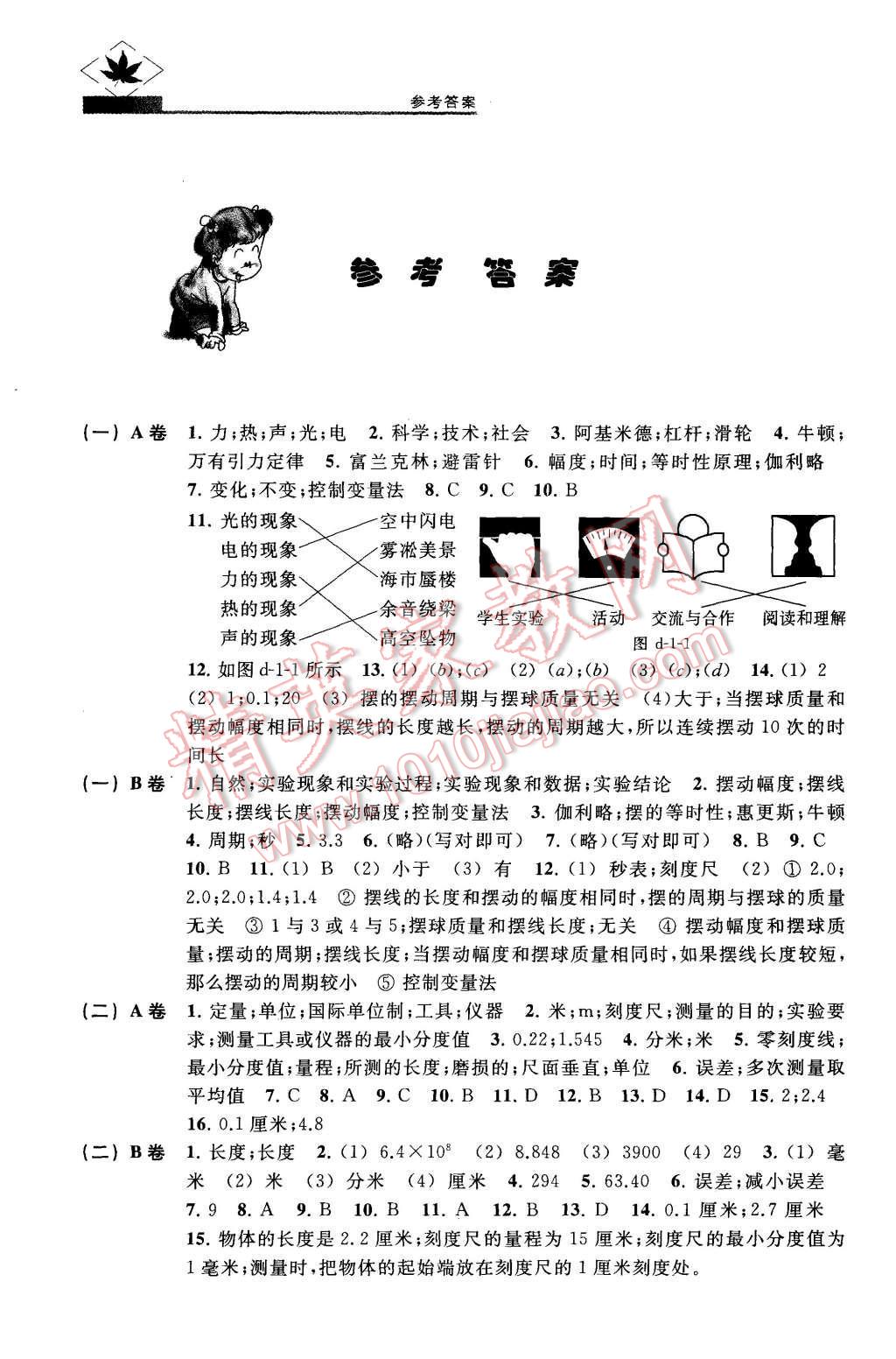 2015年名牌學(xué)校分層課課練八年級(jí)物理第一學(xué)期 第1頁