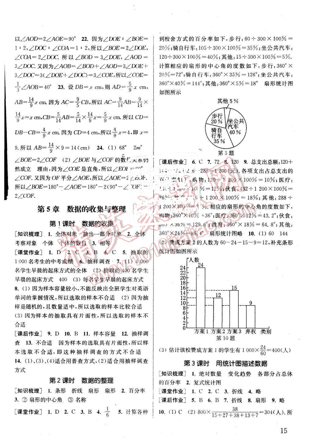 2015年通城學(xué)典課時作業(yè)本七年級數(shù)學(xué)上冊滬科版 第14頁