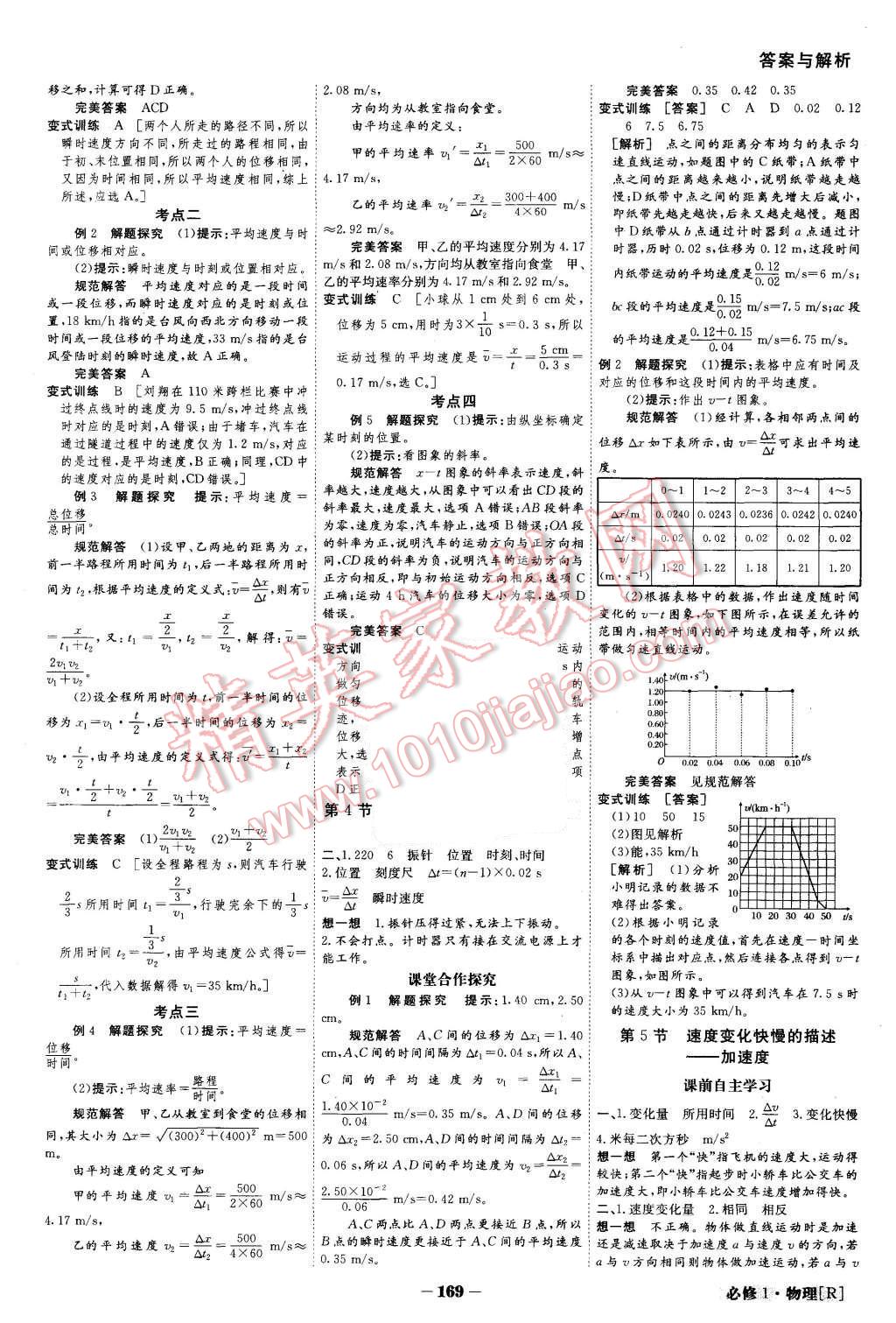 2015年金版教程高中新课程创新导学案物理必修1人教版 第2页