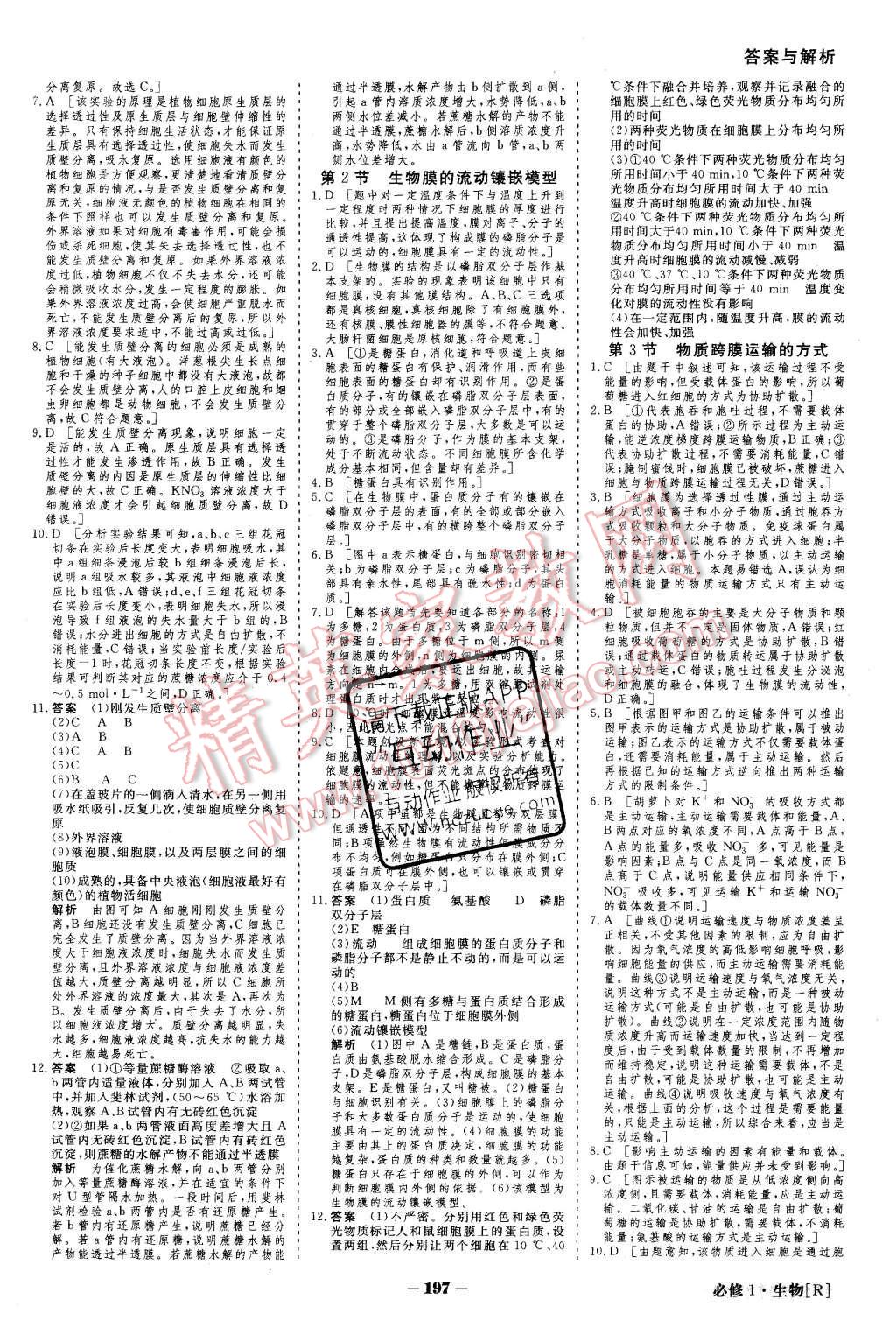 2015年金版教程高中新課程創(chuàng)新導(dǎo)學(xué)案生物必修1人教版 第22頁