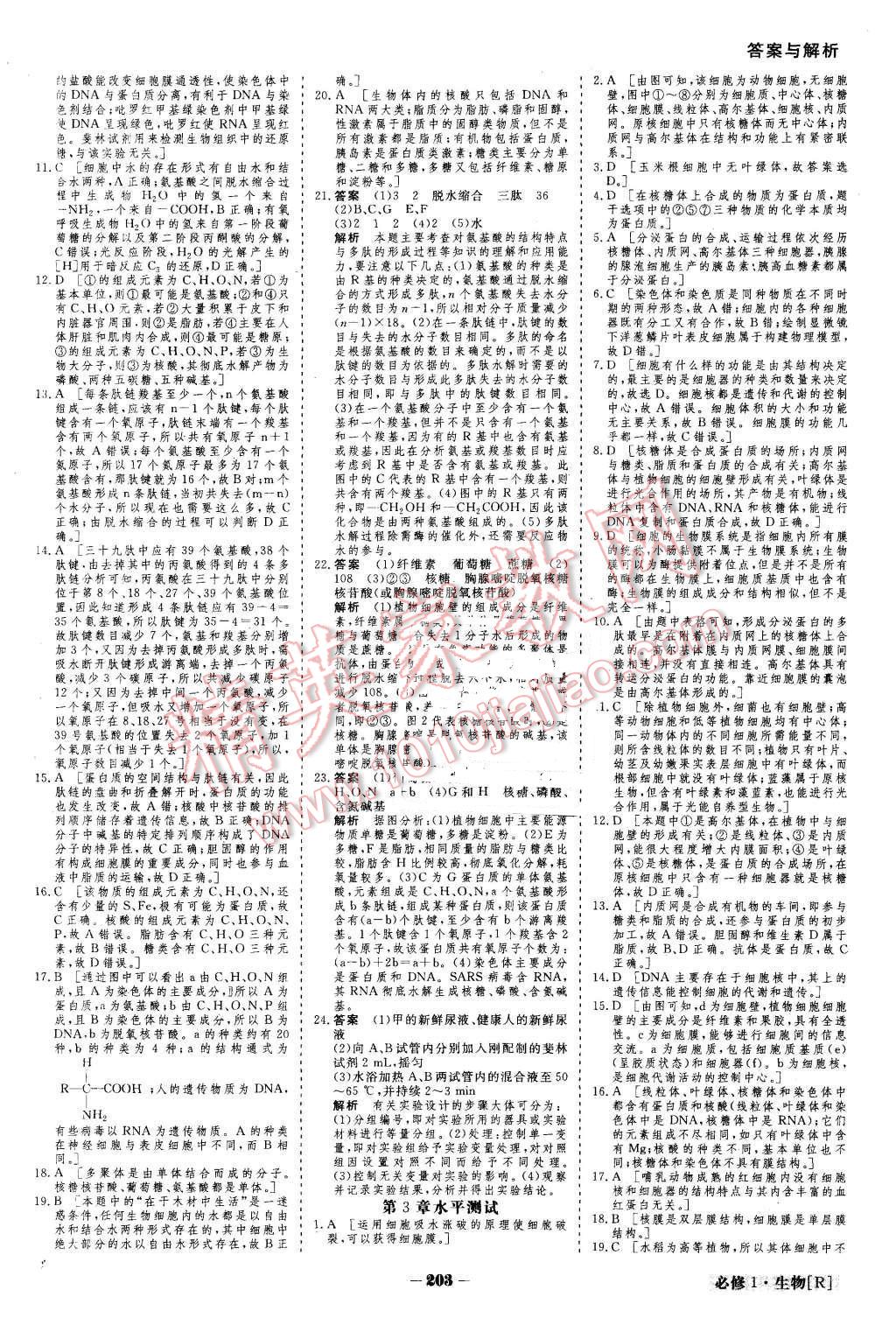 2015年金版教程高中新課程創(chuàng)新導(dǎo)學(xué)案生物必修1人教版 第28頁