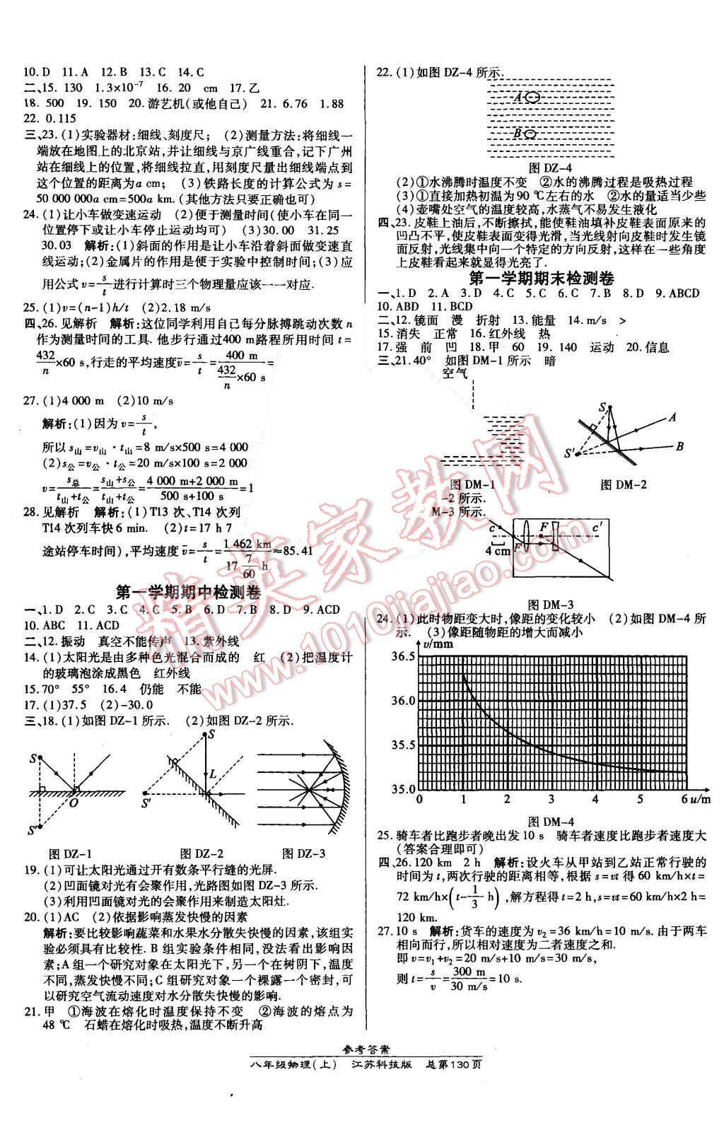 2015年高效課時通10分鐘掌控課堂八年級物理上冊蘇科版 第12頁