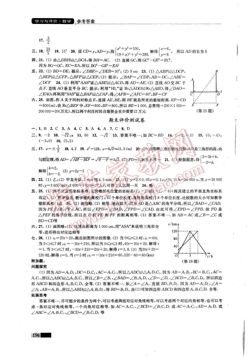 2015年學(xué)習(xí)與評價八年級數(shù)學(xué)上冊蘇科版江蘇鳳凰教育出版社 第12頁