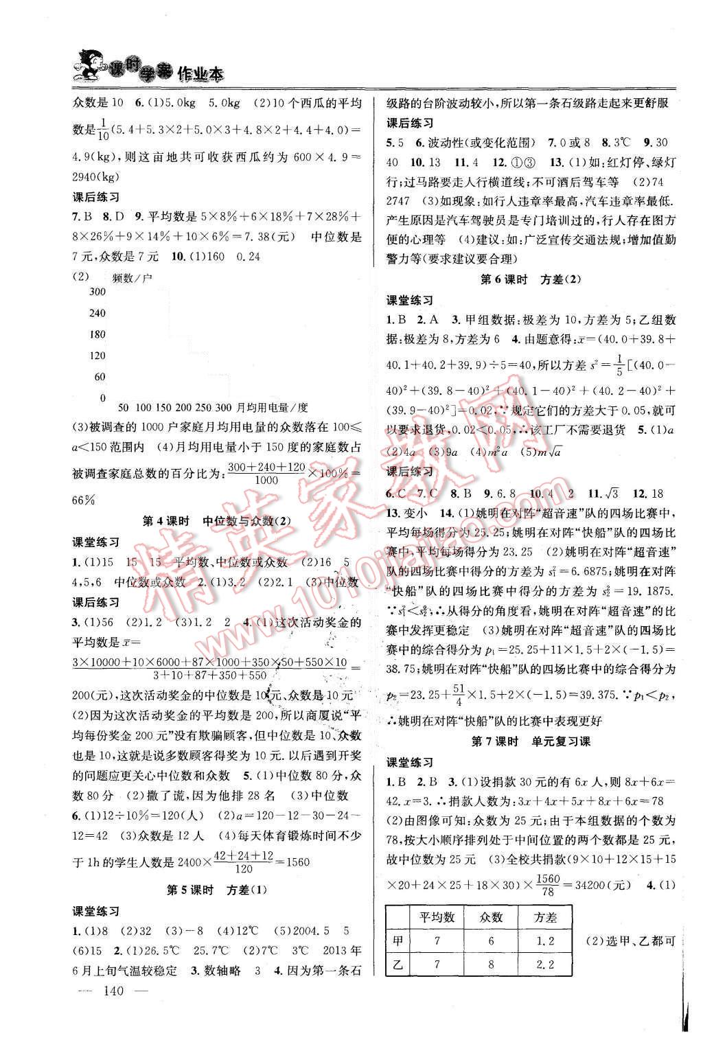 2015年金鑰匙課時(shí)學(xué)案作業(yè)本九年級(jí)數(shù)學(xué)上冊(cè)國(guó)標(biāo)江蘇版 第8頁(yè)