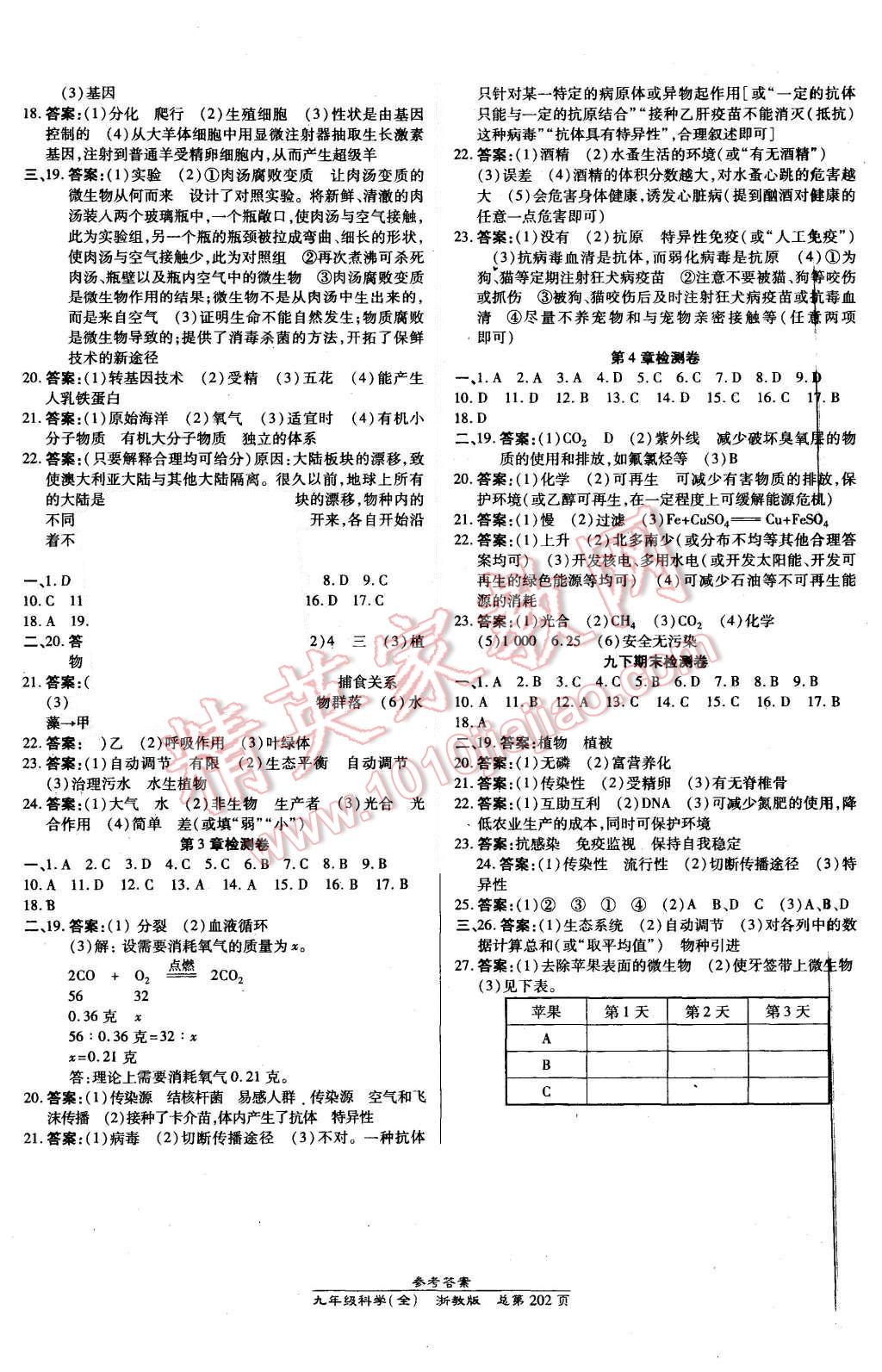 2015年高效課時通10分鐘掌控課堂九年級科學(xué)全一冊浙教版 第16頁