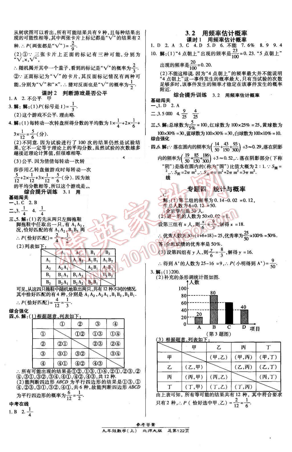 2015年高效课时通10分钟掌控课堂九年级数学上册北师大版 第8页