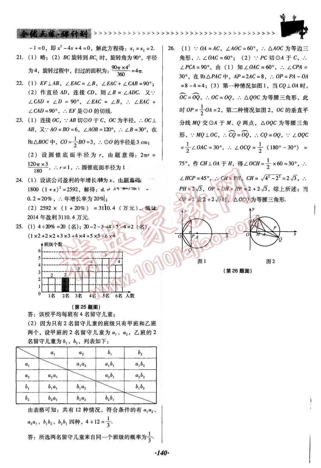 2015年全优点练课计划九年级数学上册人教版 第24页