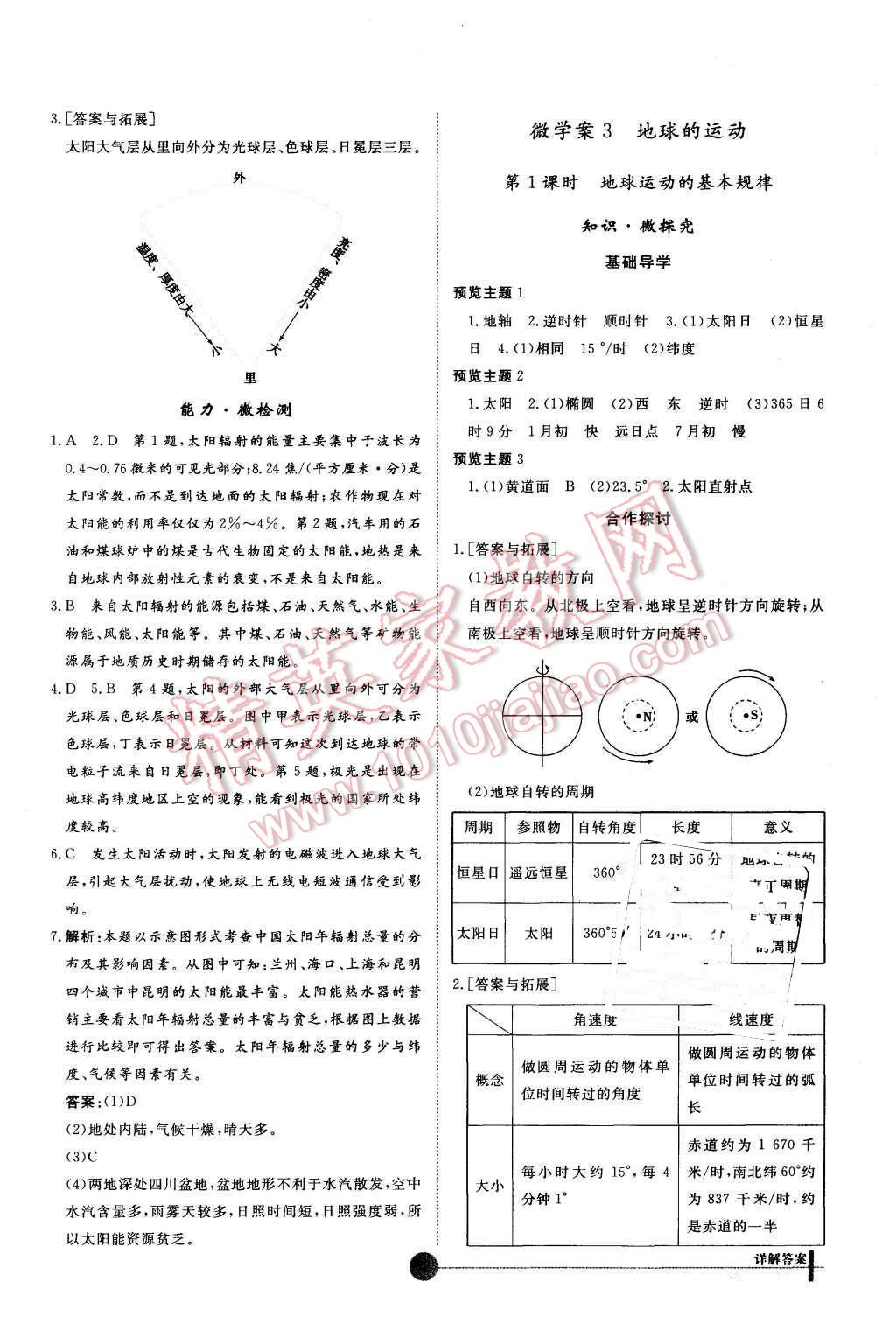 2015年非常學(xué)案地理必修1湘教版 第3頁