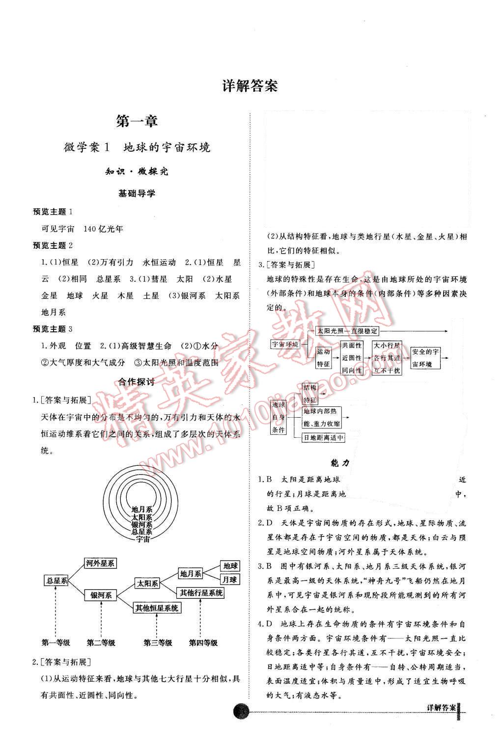 2015年非常學(xué)案地理必修1湘教版 第1頁