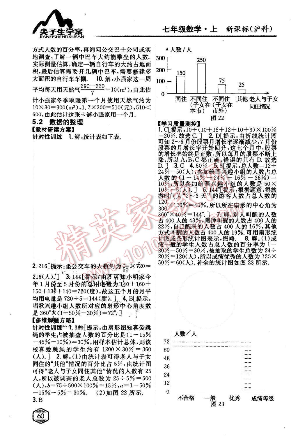 2015年尖子生学案七年级数学上册沪科版 第22页