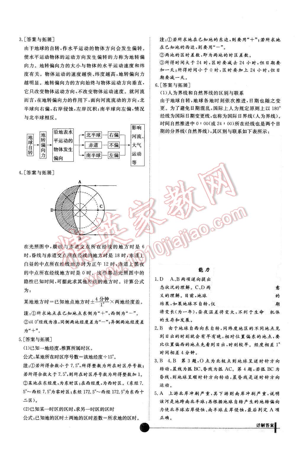 2015年非常學(xué)案地理必修1湘教版 第5頁