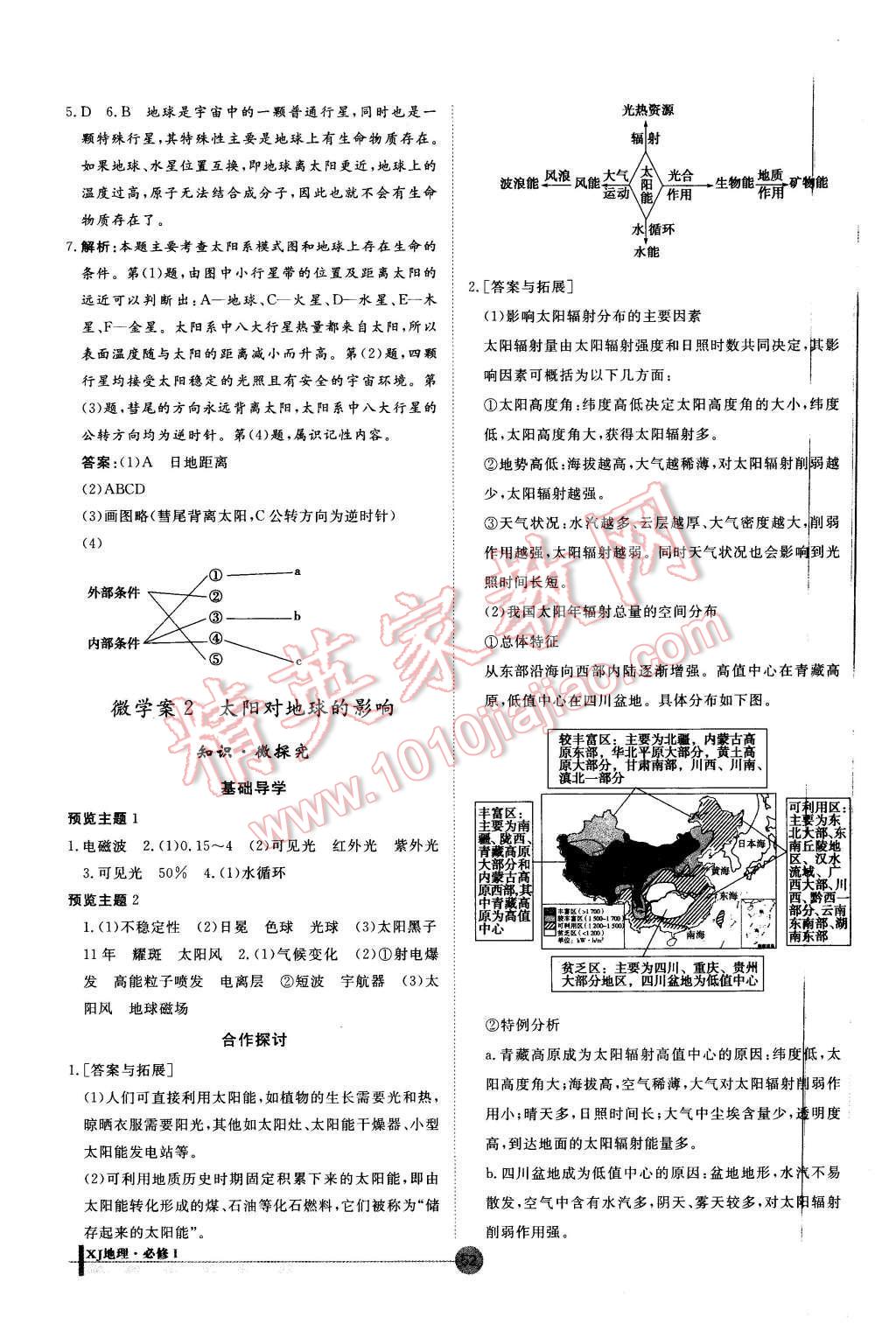 2015年非常學(xué)案地理必修1湘教版 第2頁