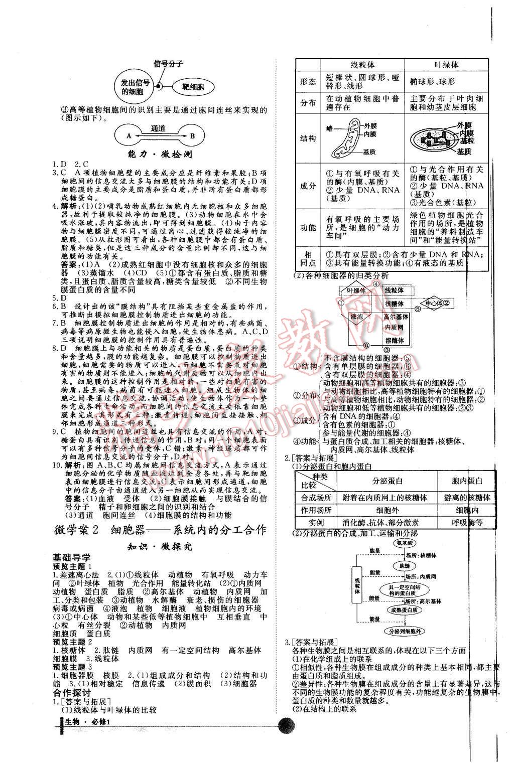 2015年非常學(xué)案生物必修1人教版 第6頁(yè)