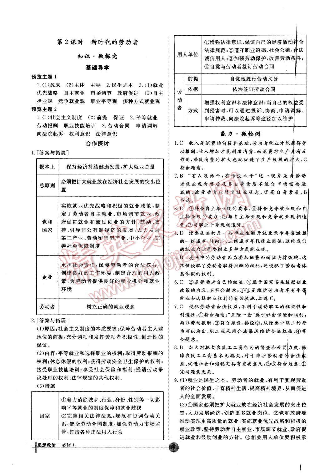 2015年非常學(xué)案思想政治必修1人教版 第12頁(yè)