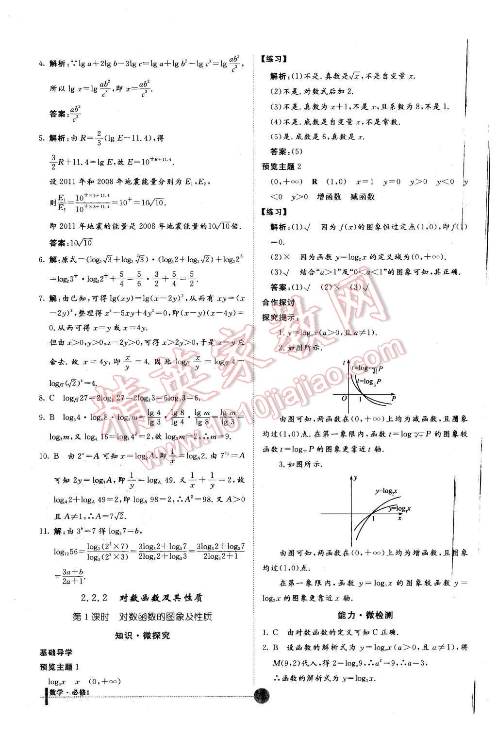 2015年非常學案數(shù)學必修1人教版 第20頁