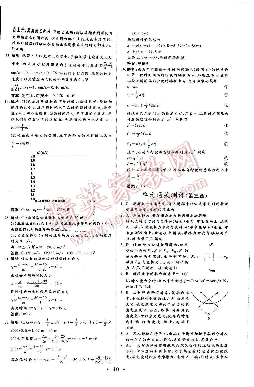 2015年非常學(xué)案物理必修1人教版 第30頁