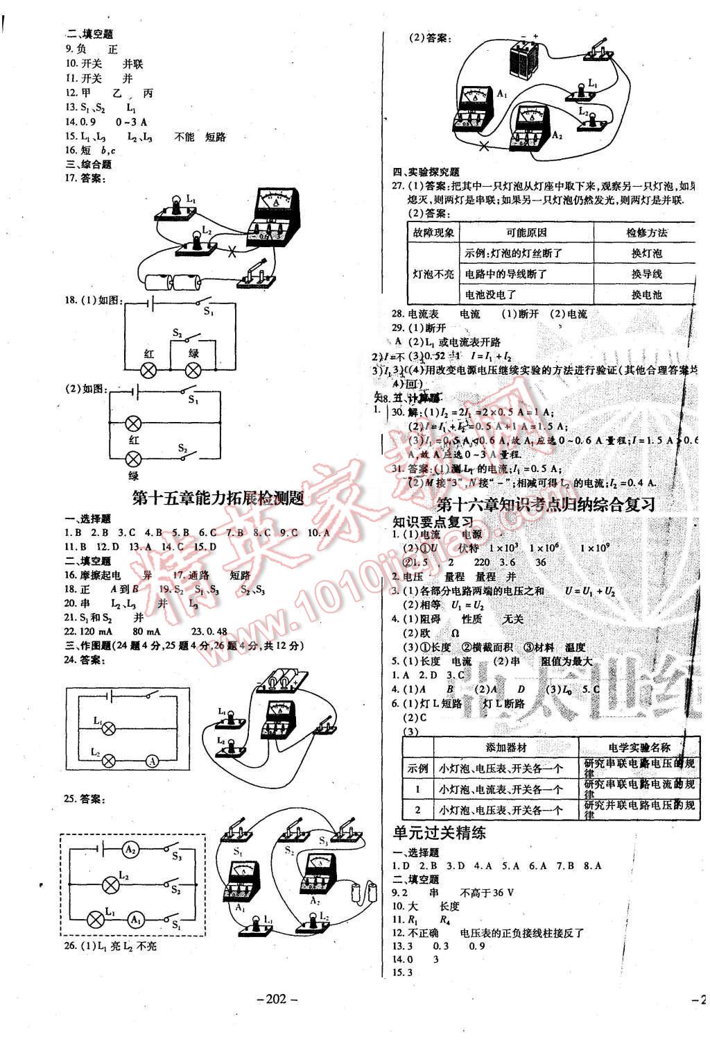 2015年經(jīng)典密卷九年級(jí)物理全冊(cè)人教版 第3頁(yè)