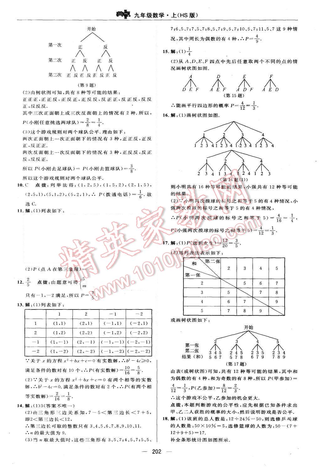 2015年綜合應(yīng)用創(chuàng)新題典中點九年級數(shù)學(xué)上冊華師大版 第46頁