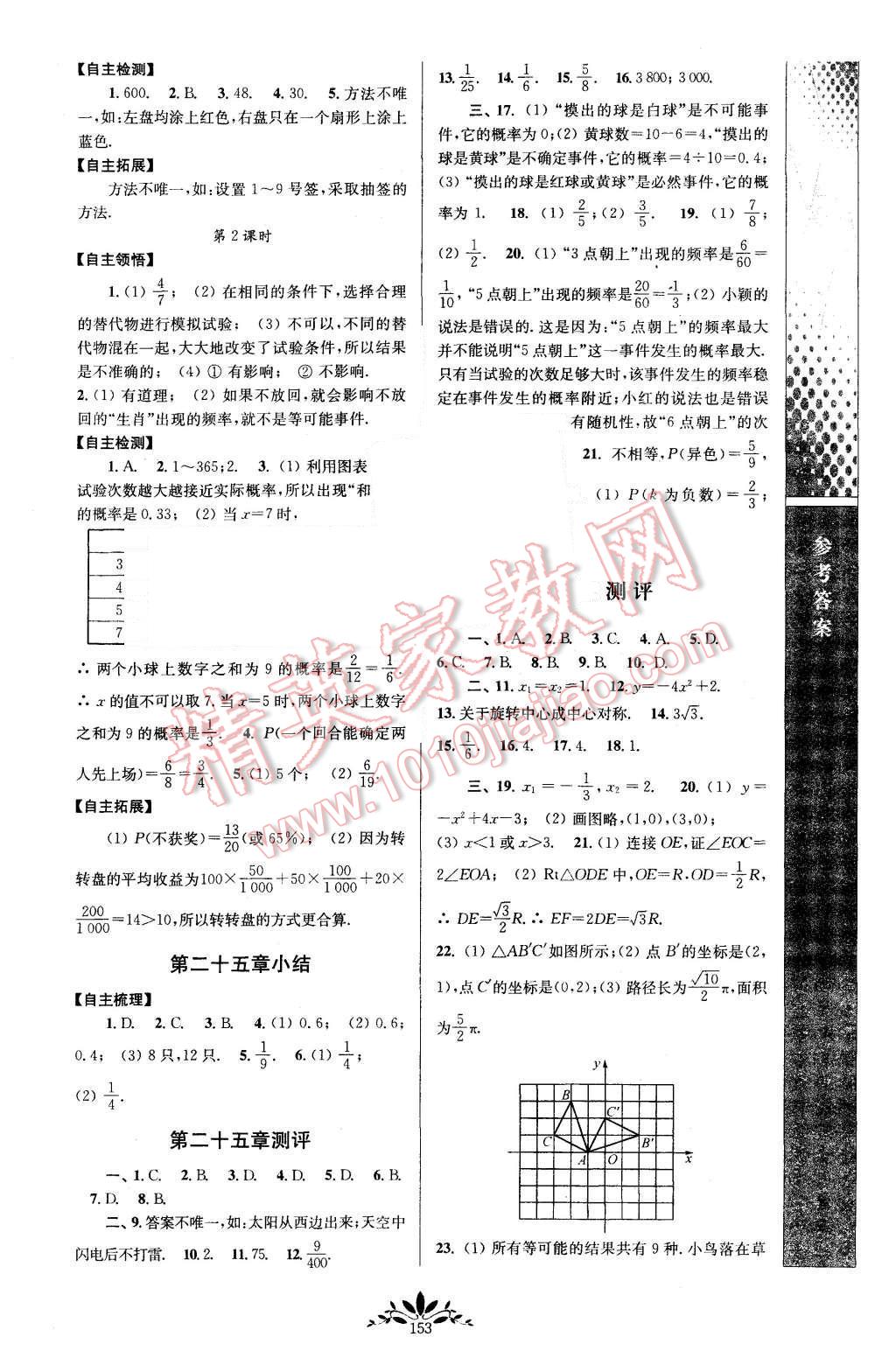 2015年新課程自主學習與測評初中數(shù)學九年級上冊人教版 第11頁