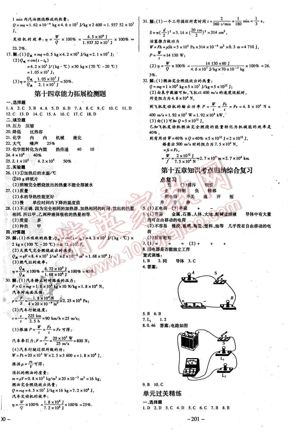 2015年經(jīng)典密卷九年級(jí)物理全冊(cè)人教版 第2頁