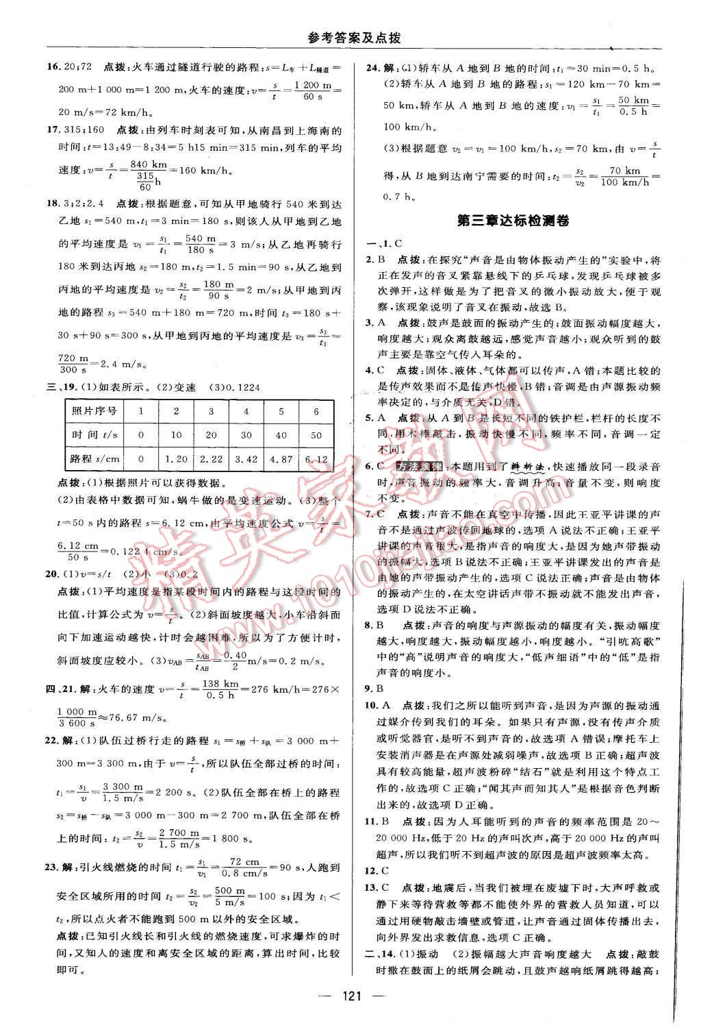 2015年綜合應(yīng)用創(chuàng)新題典中點(diǎn)八年級物理上冊教科版 第3頁