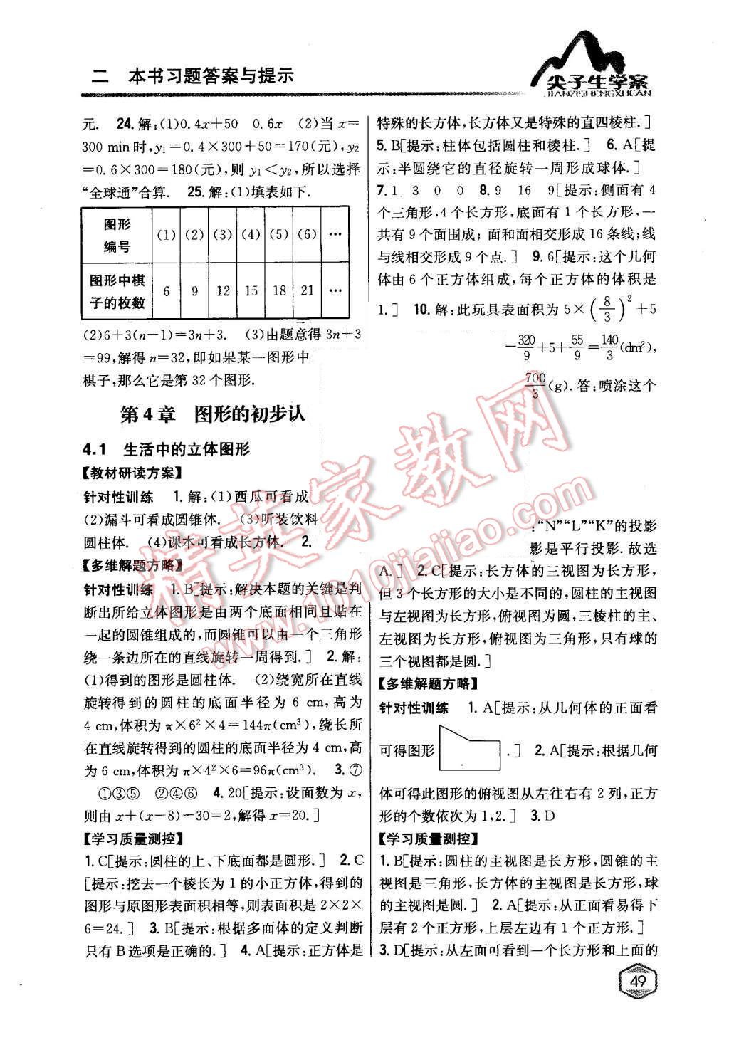 2015年尖子生学案七年级数学上册华师大版 第22页