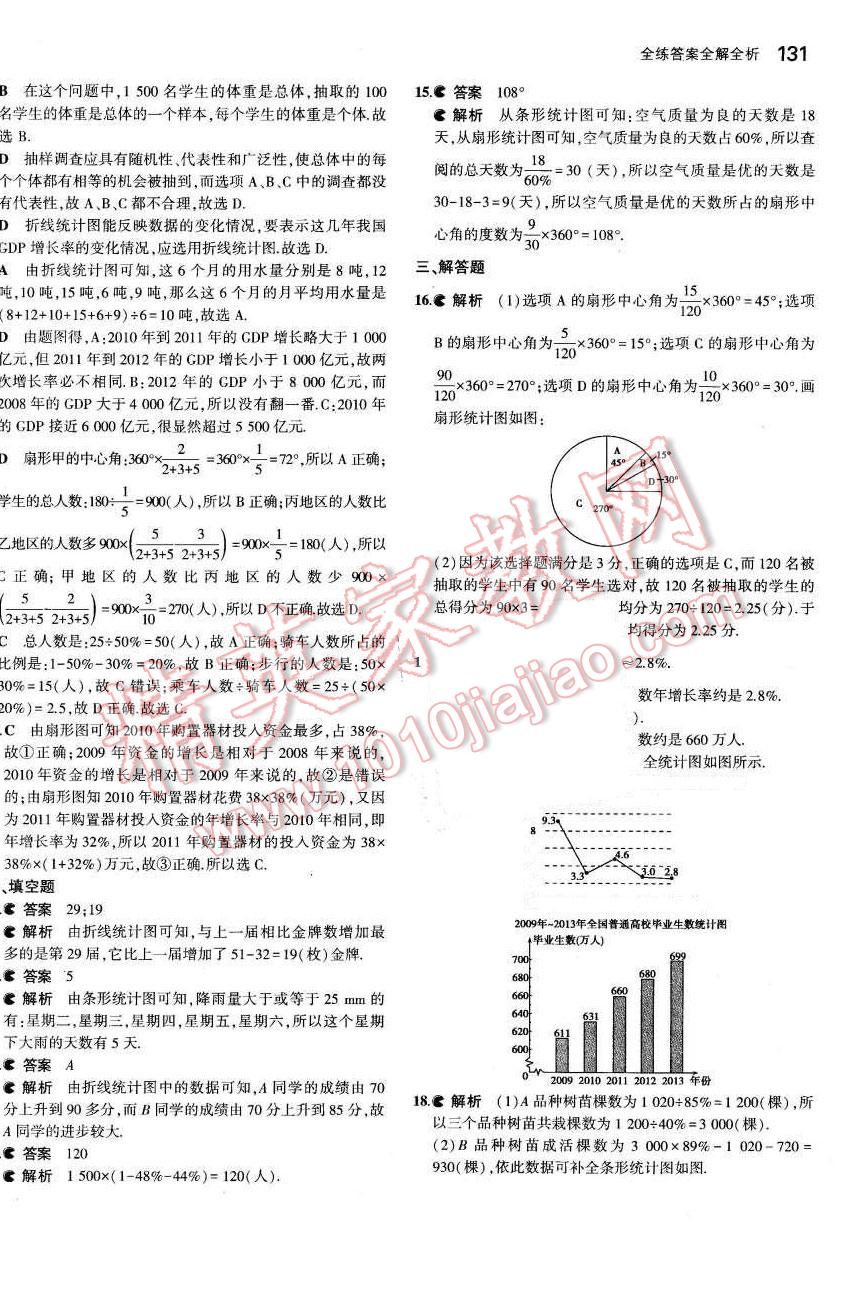 2015年5年中考3年模拟初中数学七年级上册沪科版 第34页