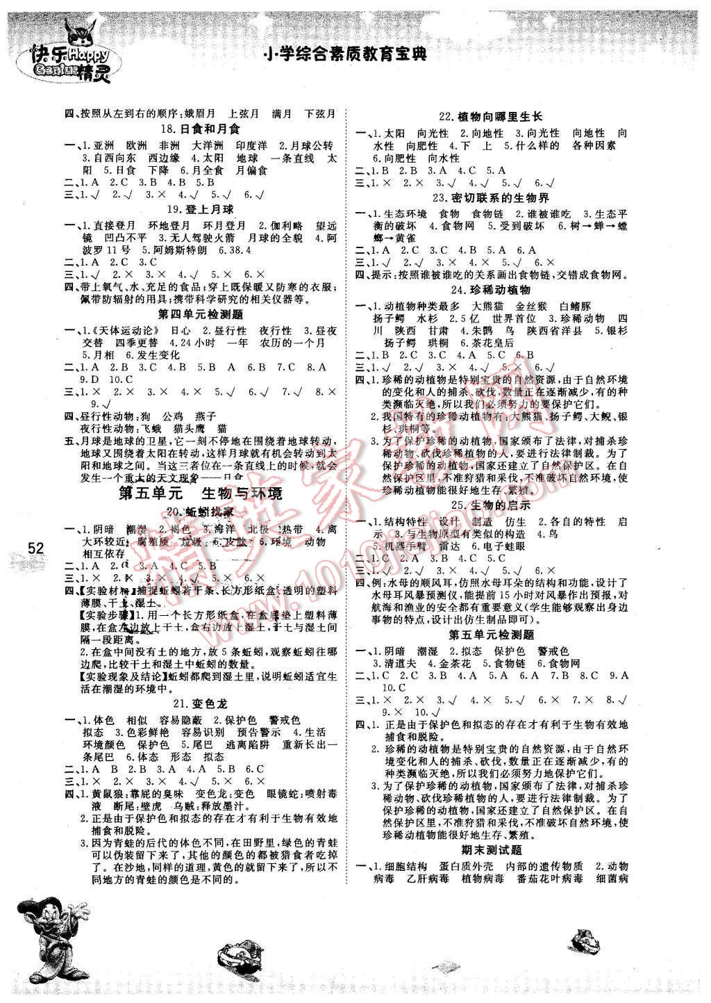 2015年名校作業(yè)本六年級科學(xué)上冊青島版 第3頁