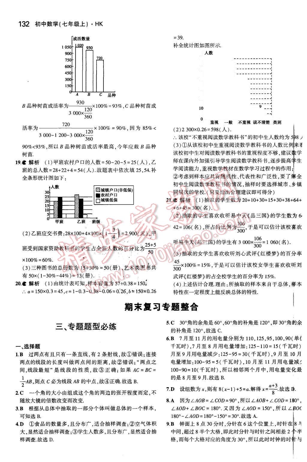 2015年5年中考3年模拟初中数学七年级上册沪科版 第35页