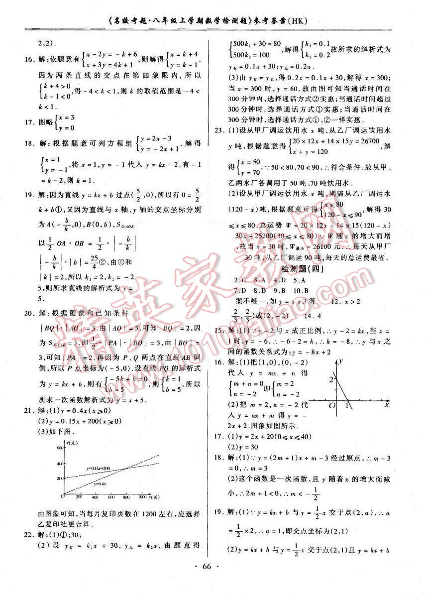 2015年名校考题八年级数学上册沪科版 第2页