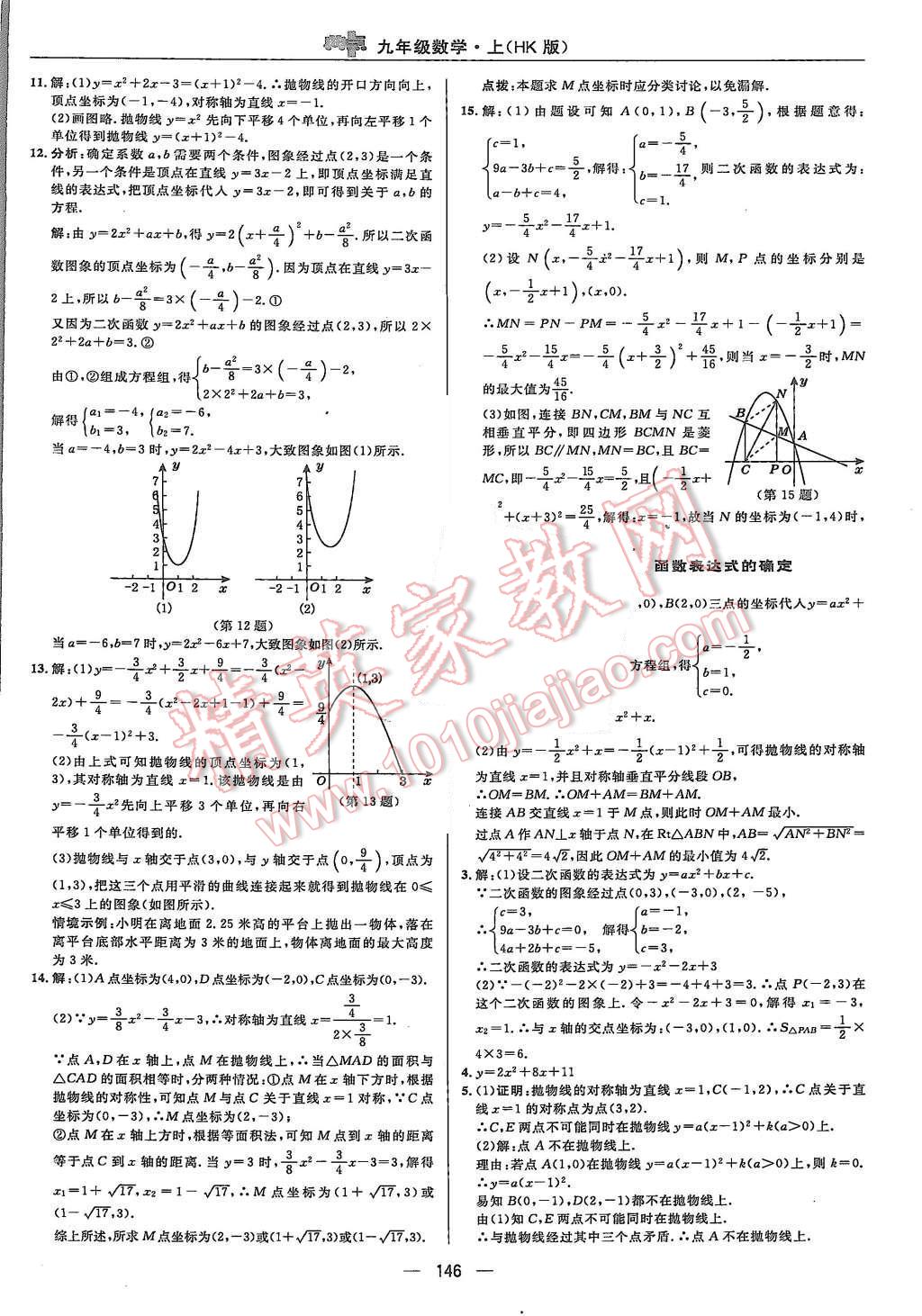 2015年综合应用创新题典中点九年级数学上册沪科版 第10页