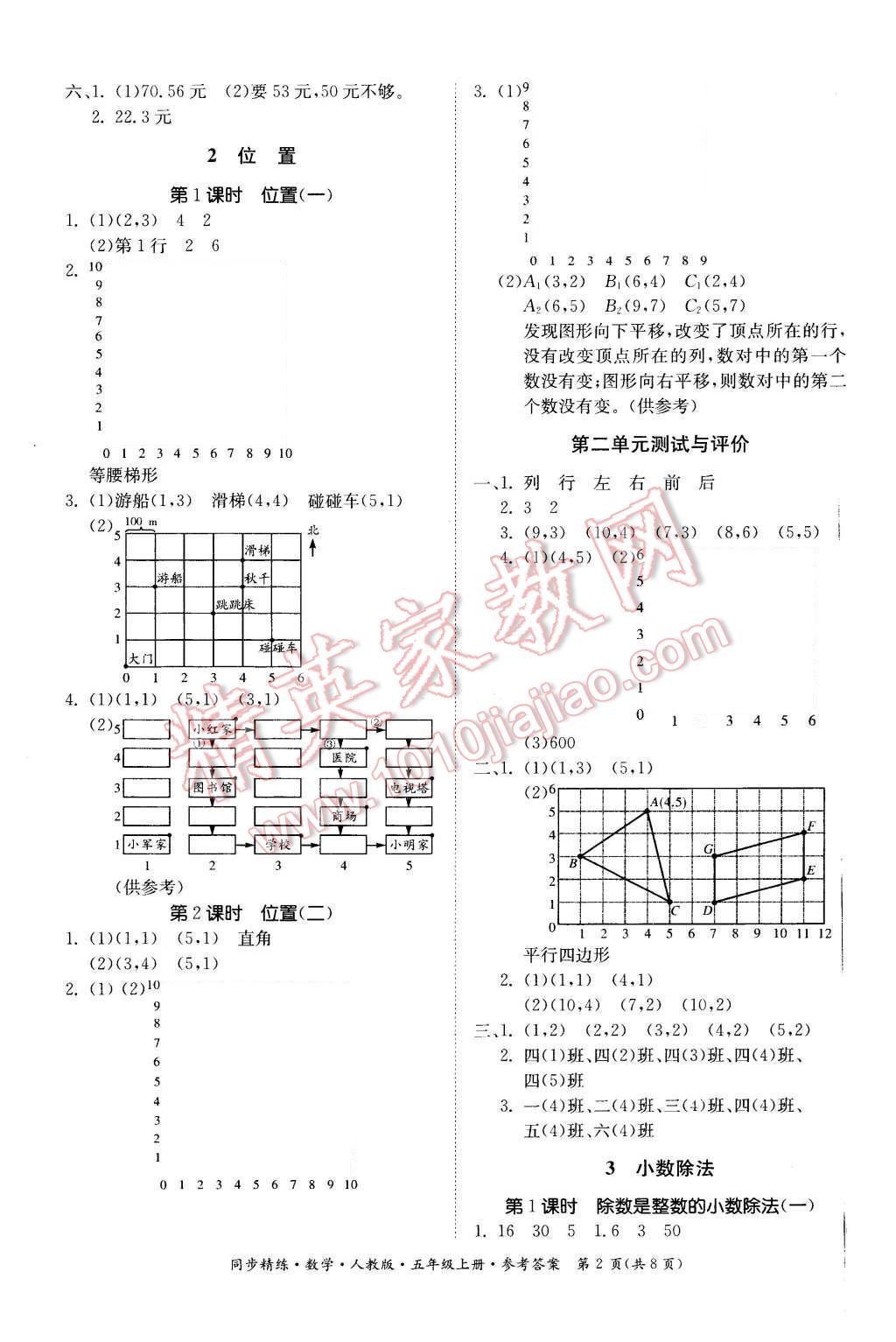 2015年同步精练五年级数学上册人教版 第2页