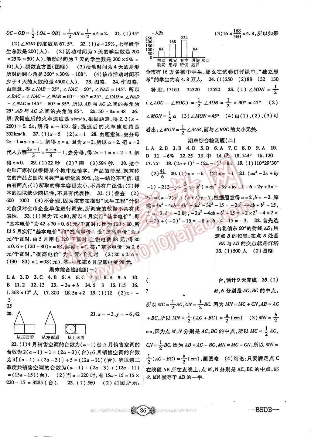 2015年金榜名卷復(fù)習(xí)沖刺卷七年級數(shù)學(xué)上冊北師大版 第6頁