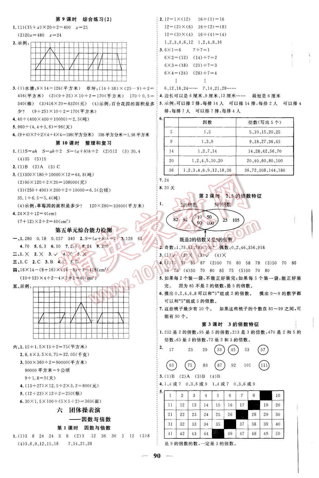 2015年陽光課堂課時優(yōu)化作業(yè)五年級數(shù)學(xué)上學(xué)青島版 第6頁