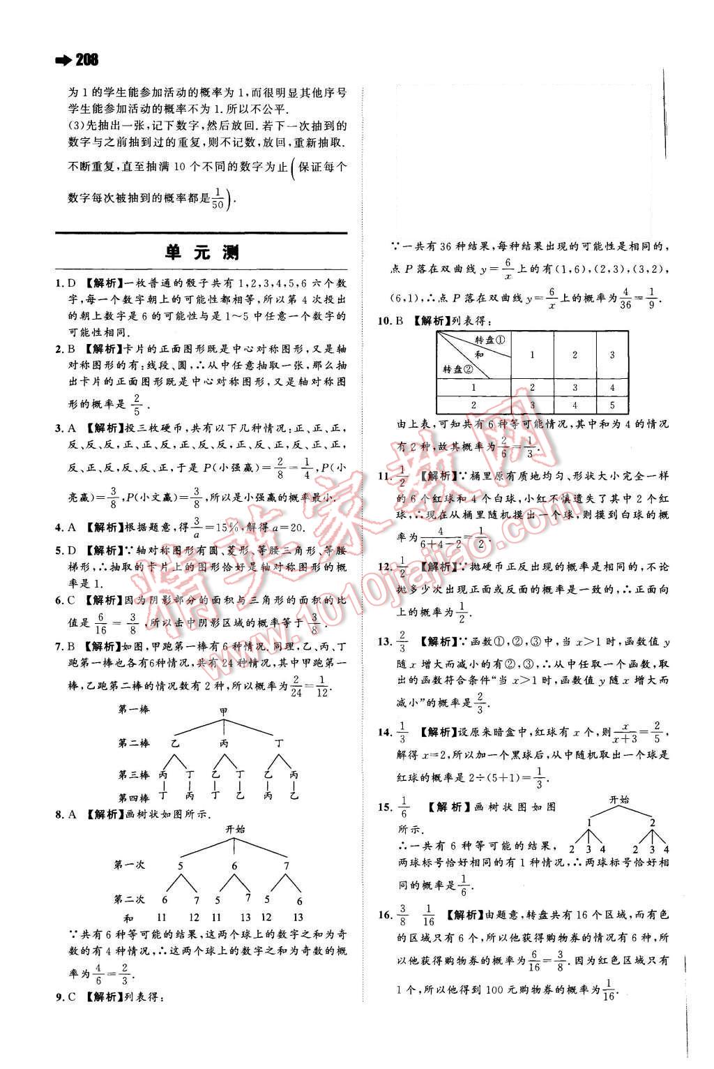 2015年一本九年級物理全一冊蘇科版 第24頁