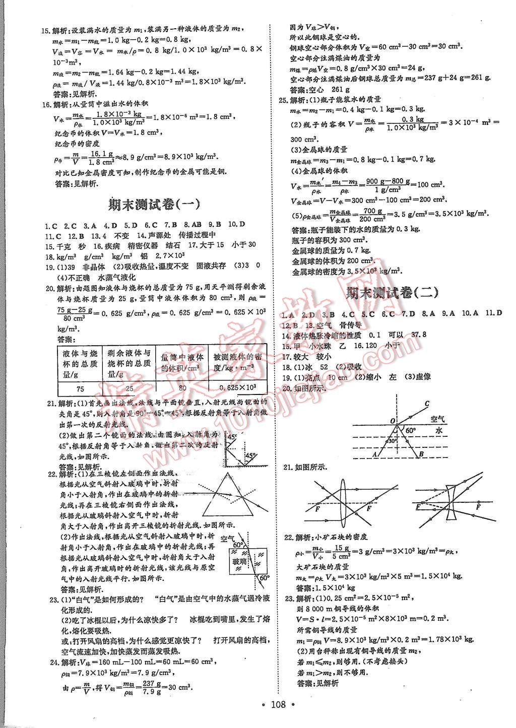 2015年A加練案課時作業(yè)本八年級物理上冊粵滬版 第10頁